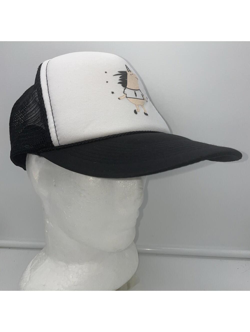 The Reckless Unicorn Trucker Hat Black Mesh SnapBack Cap OTTO Collection